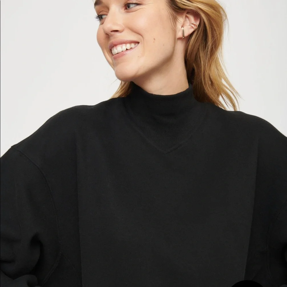 NWOT Dynamite Athleisure Oversized Sweatshirt Dress - Picture 3 of 5